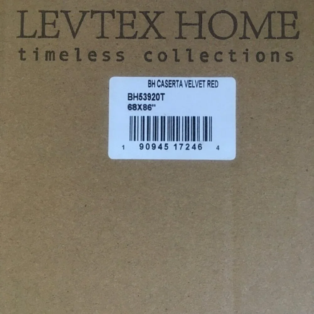 new in box 2-piece RED VELVET Levtex Home Quilted Diamond Quilt Set - Twin XL